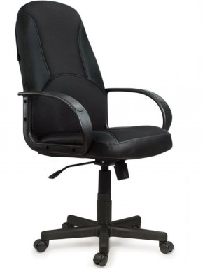 Кресло офисное BRABIX "City EX-512" (кожзам черный, ткань черная) 531407 в Губахе - gubaha.mebel-74.com | фото