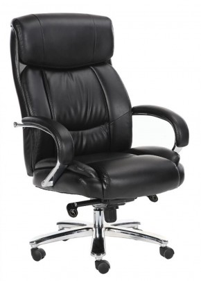 Кресло офисное BRABIX "Direct EX-580" (хром/рециклированная кожа/черное) 531824 в Губахе - gubaha.mebel-74.com | фото