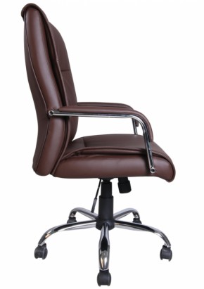 Кресло офисное BRABIX "Space EX-508" (экокожа, хром, коричневое) 531164 в Губахе - gubaha.mebel-74.com | фото