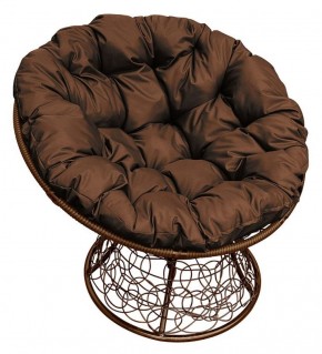 Кресло "ПАПАСАН" ротанг (каркас коричневый) в Губахе - gubaha.mebel-74.com | фото