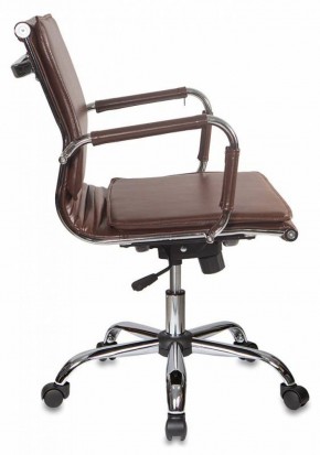 Кресло руководителя Бюрократ CH-993-LOW/BROWN коричневый в Губахе - gubaha.mebel-74.com | фото