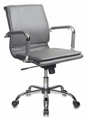 Кресло руководителя Бюрократ CH-993-LOW/GREY серый в Губахе - gubaha.mebel-74.com | фото