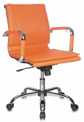 Кресло руководителя Бюрократ CH-993-LOW/ORANGE оранжевый в Губахе - gubaha.mebel-74.com | фото