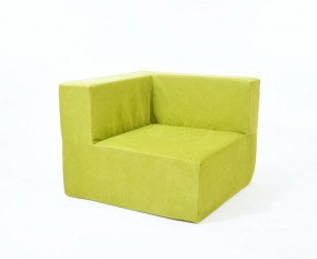 Кресло-угловое-модуль бескаркасное Тетрис 30 (Зеленый) в Губахе - gubaha.mebel-74.com | фото