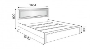 Кровать 1.6 М09 с мягкой спинкой и настилом Беатрис (Орех гепланкт) в Губахе - gubaha.mebel-74.com | фото