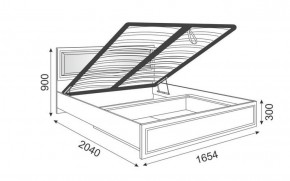 Кровать 1.6 Беатрис М11 с мягкой спинкой и ПМ (Орех гепланкт) в Губахе - gubaha.mebel-74.com | фото