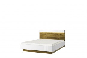 Кровать 160 с подъемником, TORINO, цвет белый/Дуб наварра в Губахе - gubaha.mebel-74.com | фото