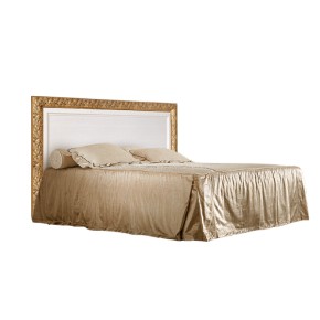 Кровать 2-х спальная (1,4 м)Тиффани штрих-лак/золото с подъемным механизмом (ТФКР140-2[7]) в Губахе - gubaha.mebel-74.com | фото