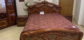 Кровать 2-х спальная 1400*2000 Роза, без основания (01.114) орех в Губахе - gubaha.mebel-74.com | фото