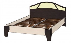 ВЕРОНА Кровать 1400 с основанием (Венге/Анкор светлый) в Губахе - gubaha.mebel-74.com | фото