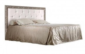 Кровать 2-х спальная(1,6 м)Тиффани Premium черная/серебро с мягким элементом со стразами с подъемным механизмом (ТФКР-2[3][7](П) в Губахе - gubaha.mebel-74.com | фото