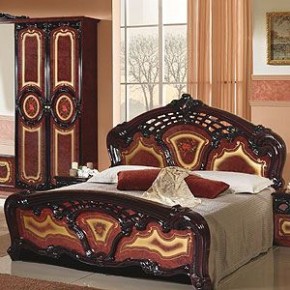 Кровать 2-х спальная 1600*2000 Роза, без основания (01.116) могано в Губахе - gubaha.mebel-74.com | фото