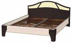 ВЕРОНА Кровать 1600 с основанием (Венге/Анкор светлый) в Губахе - gubaha.mebel-74.com | фото