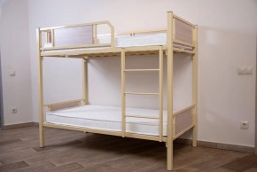 Кровать 2-х ярусная "Лео" (900*1900) *без вставок ЛДСП в Губахе - gubaha.mebel-74.com | фото