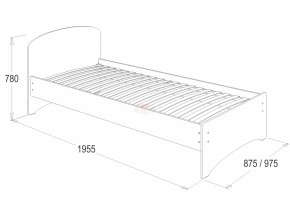 Кровать-2 одинарная (900*1900) в Губахе - gubaha.mebel-74.com | фото
