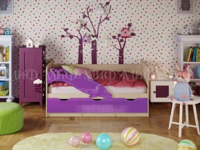 ДЕЛЬФИН-1 Кровать 1800 (Фиолетовый металлик) в Губахе - gubaha.mebel-74.com | фото