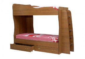 Кровать детская 2-х ярусная Юниор-1 (800*2000) ЛДСП в Губахе - gubaha.mebel-74.com | фото