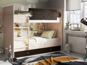 Кровать двухъярусная "Тетрис" (латы) с бортиками + ящики в Губахе - gubaha.mebel-74.com | фото