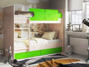 Кровать двухъярусная "Тетрис" (щиты) с бортиками + ящики в Губахе - gubaha.mebel-74.com | фото