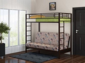 Кровать двухъярусная с диваном "Мадлен" (Коричневый/Бежевый) в Губахе - gubaha.mebel-74.com | фото