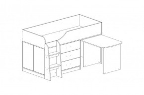 КАПРИЗ-5 Кровать 800 двухъярусная с рисунком "Виг-вам" в Губахе - gubaha.mebel-74.com | фото
