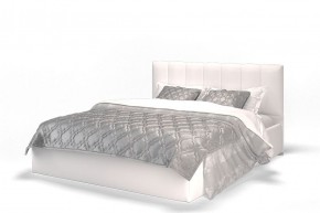 Кровать Элен 1600 + основание с ПМ (Vega white) белый в Губахе - gubaha.mebel-74.com | фото