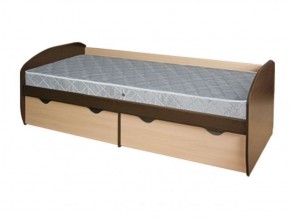 Кровать КД-1.8 с ящиком (Венге/Дуб молочный) в Губахе - gubaha.mebel-74.com | фото