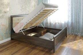 Кровать КР-1033 с мягким изголовьем в Губахе - gubaha.mebel-74.com | фото