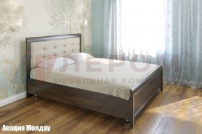 Кровать КР-2033 с мягким изголовьем в Губахе - gubaha.mebel-74.com | фото