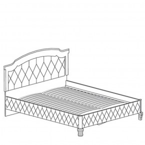 Кровать с обивкой №488 Марлен (1600) Кремовый белый в Губахе - gubaha.mebel-74.com | фото