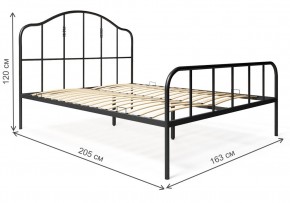 Кровать Милена 160х200 черная в Губахе - gubaha.mebel-74.com | фото