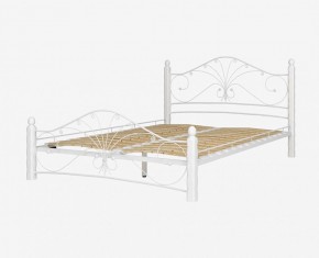 Кровать "Фортуна 1" КМД 2.01 Белая (1200*2000) (ножки-белые) с коваными элементами в Губахе - gubaha.mebel-74.com | фото
