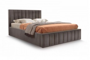 Кровать "Вена" 1400 СТАНДАРТ Вариант 3 Мора коричневый + бельевой ящик с кроватным основанием и подъемным механизмом в Губахе - gubaha.mebel-74.com | фото