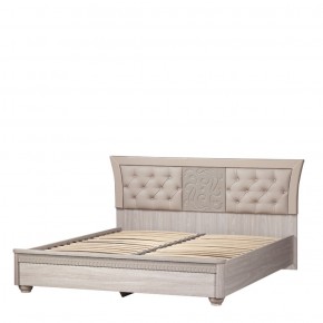 Кровать с мягким изголовьем №200 "Лючия" (1800) Дуб оксфорд серый в Губахе - gubaha.mebel-74.com | фото
