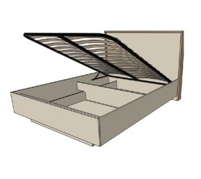 Кровать с основанием с ПМ и местом для хранения (1600) в Губахе - gubaha.mebel-74.com | фото