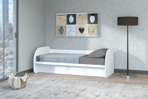 Кровать Сказка с ПМ 900 (Белый текстурный) в Губахе - gubaha.mebel-74.com | фото