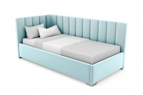Кровать угловая Хлоя интерьерная +основание (120х200) 1 кат. ткани в Губахе - gubaha.mebel-74.com | фото