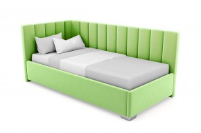 Кровать угловая Хлоя интерьерная +основание/ПМ/бельевое дно (90х200) в Губахе - gubaha.mebel-74.com | фото