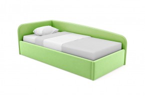 Кровать угловая Лэсли интерьерная +основание (120х200) 1 кат. ткани в Губахе - gubaha.mebel-74.com | фото