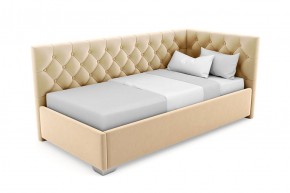 Кровать угловая Виола интерьерная +основание (120х200) в Губахе - gubaha.mebel-74.com | фото