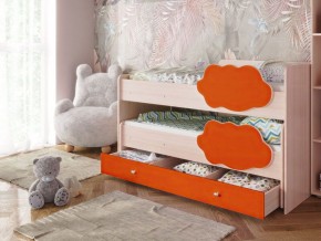 Кровать выкатная Соник на щитах (800*1600) с бортиком + ящик в Губахе - gubaha.mebel-74.com | фото