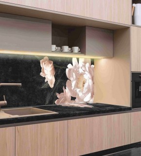 Кухонный фартук со столешницей (А-05) в едином стиле (3050 мм) в Губахе - gubaha.mebel-74.com | фото