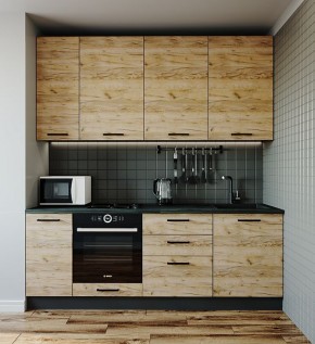 Кухонный гарнитур Крафт 2200 (Стол. 26мм) в Губахе - gubaha.mebel-74.com | фото