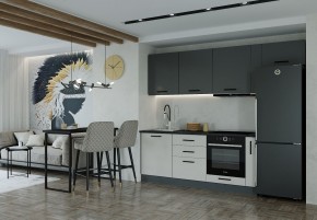 Кухонный гарнитур Лофт 2550 (Стол. 38мм) в Губахе - gubaha.mebel-74.com | фото