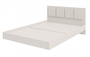 Парус Кровать 1400 на щитах (Белый) в изголовье 4 декор. квадрата в Губахе - gubaha.mebel-74.com | фото