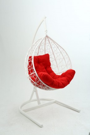 Подвесное кресло Бароло (белый/красный) в Губахе - gubaha.mebel-74.com | фото