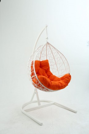 Подвесное кресло Бароло (белый/оранжевый) в Губахе - gubaha.mebel-74.com | фото