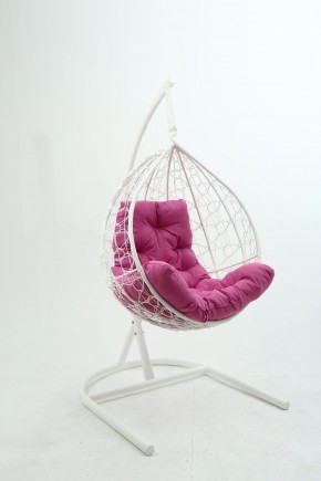 Подвесное кресло Бароло (белый/розовый) в Губахе - gubaha.mebel-74.com | фото