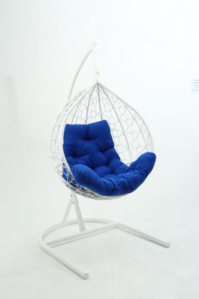 Подвесное кресло Бароло (белый/синий) в Губахе - gubaha.mebel-74.com | фото