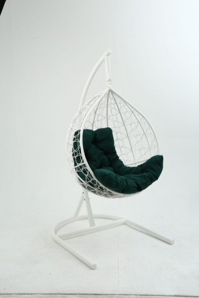 Подвесное кресло Бароло (белый/зеленый) в Губахе - gubaha.mebel-74.com | фото